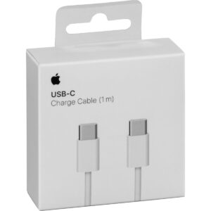 Eredeti Apple adat‑ és töltőkábel, USB-C → USB-C, 1 m, fehér, bliszter csomagolásban