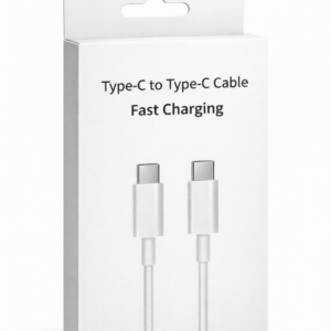 OEM adat- és töltőkábel, Apple-kompatibilis, USB-C–USB-C, 2 m, fehér, blisztercsomagolás